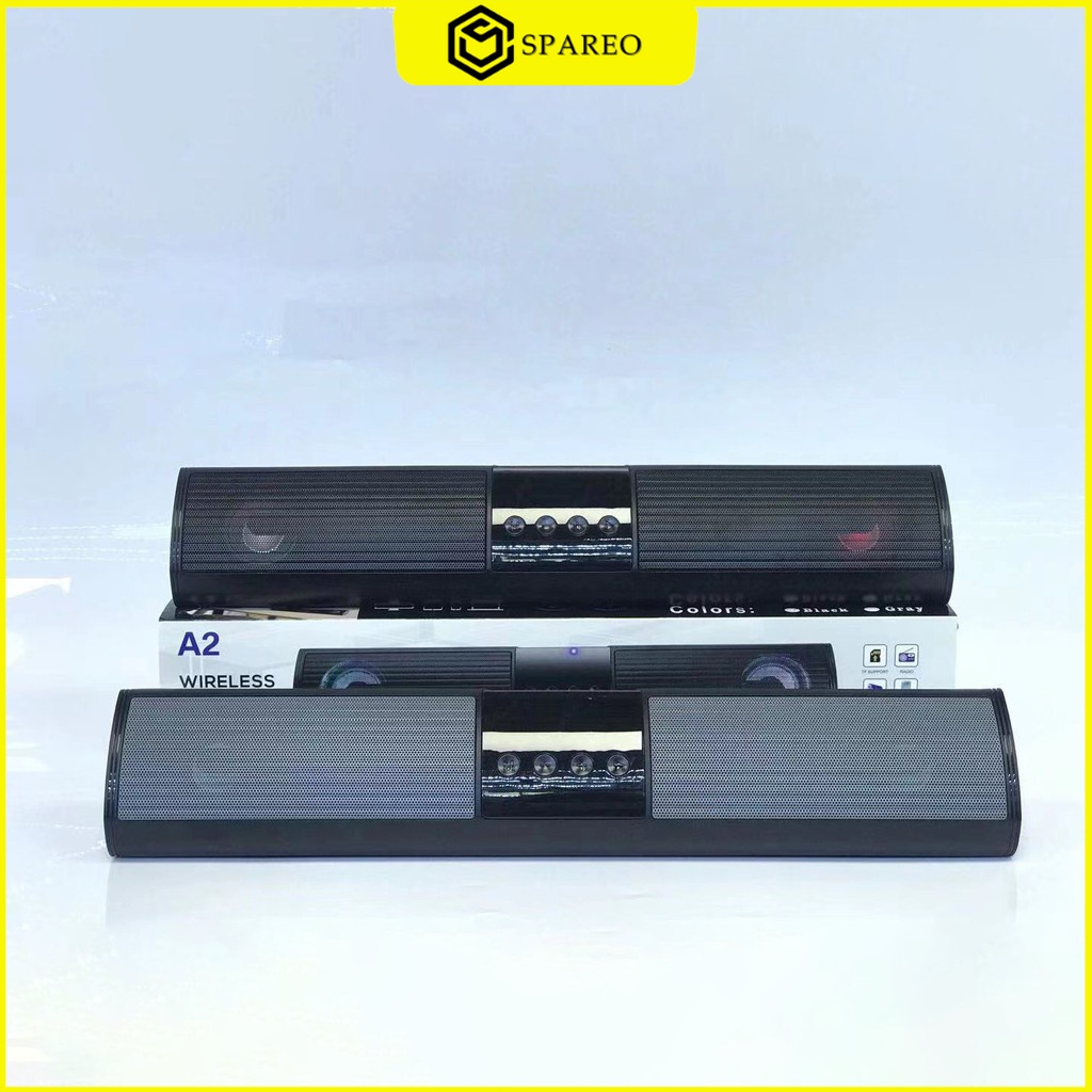 Loa bluetooth mini A2 2 loa bass mạnh âm thanh cực hay hỗ trợ kết nối máy tính - Bảo hành 1 đổi 1 trong 3 tháng