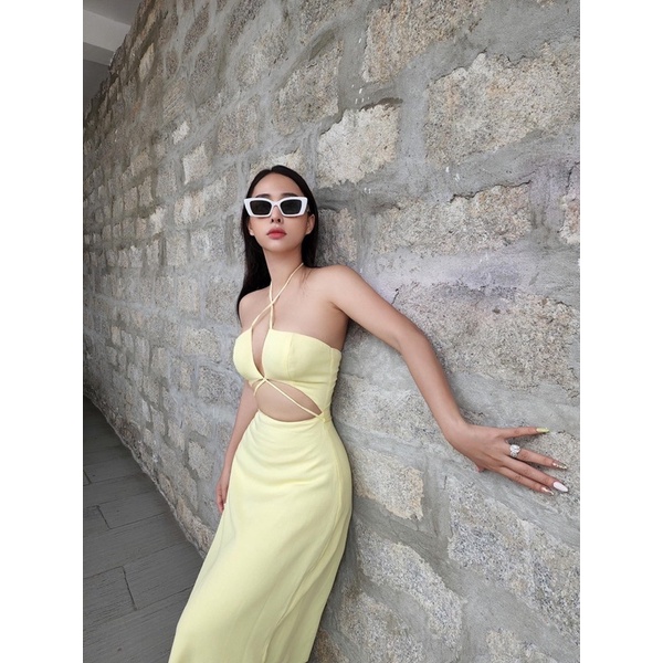 Váy maxi cut-out tôn dáng 🥦FREESHIP🥦 Váy maxi cut out cực xinh Váy có 3 màu 2 size SM