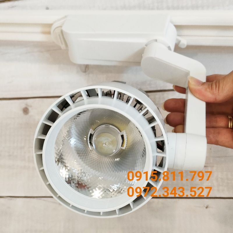 Đèn rọi ray,đèn rọi trắng cob 20w xoay 360 độ,ánh sáng đèn trắng - trung tính, đèn hỗ trợ chụp ảnh,livestream,chiếu sáng