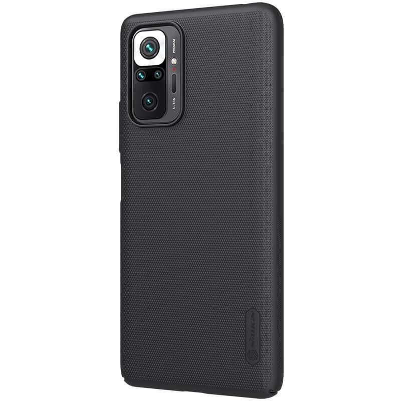 Ốp Lưng Nillkin Xiaomi Redmi Note 10 Pro 4G, Redmi Note 10 Pro Max ốp cứng, đen,chống bám vân tay (tặng giá đỡ)