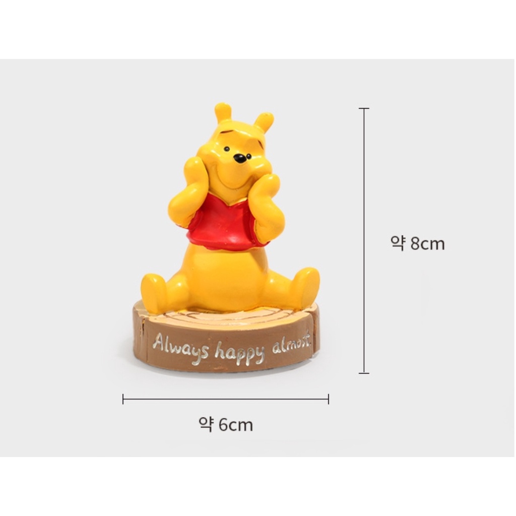 [DAISO Korea] Mô Hình Gấu Pooh / Piglet / Tiger 6 Kiểu