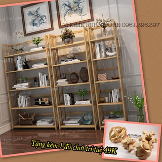 Kệ sách, kệ đa năng gỗ tự nhiên 5 tầng nhiều kích thước - vhome furniture