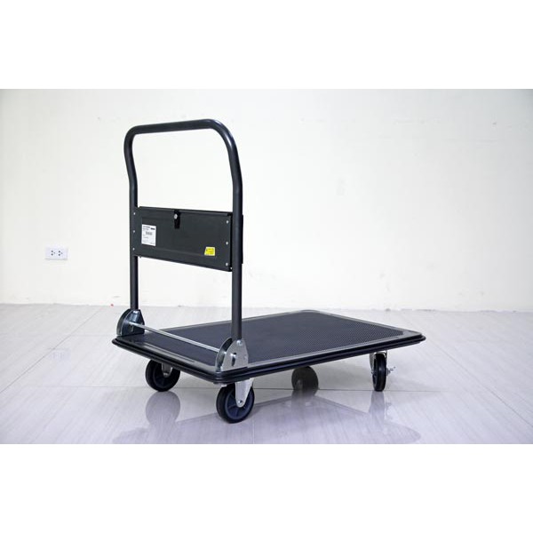 Xe đẩy hàng 4 bánh sàn thép gấp gọn chở 300kg ADVINDEQ HT-320 sơn phủ nhám chống gỉ,xước, bánh xe chốt hãm,khay dụng cụ