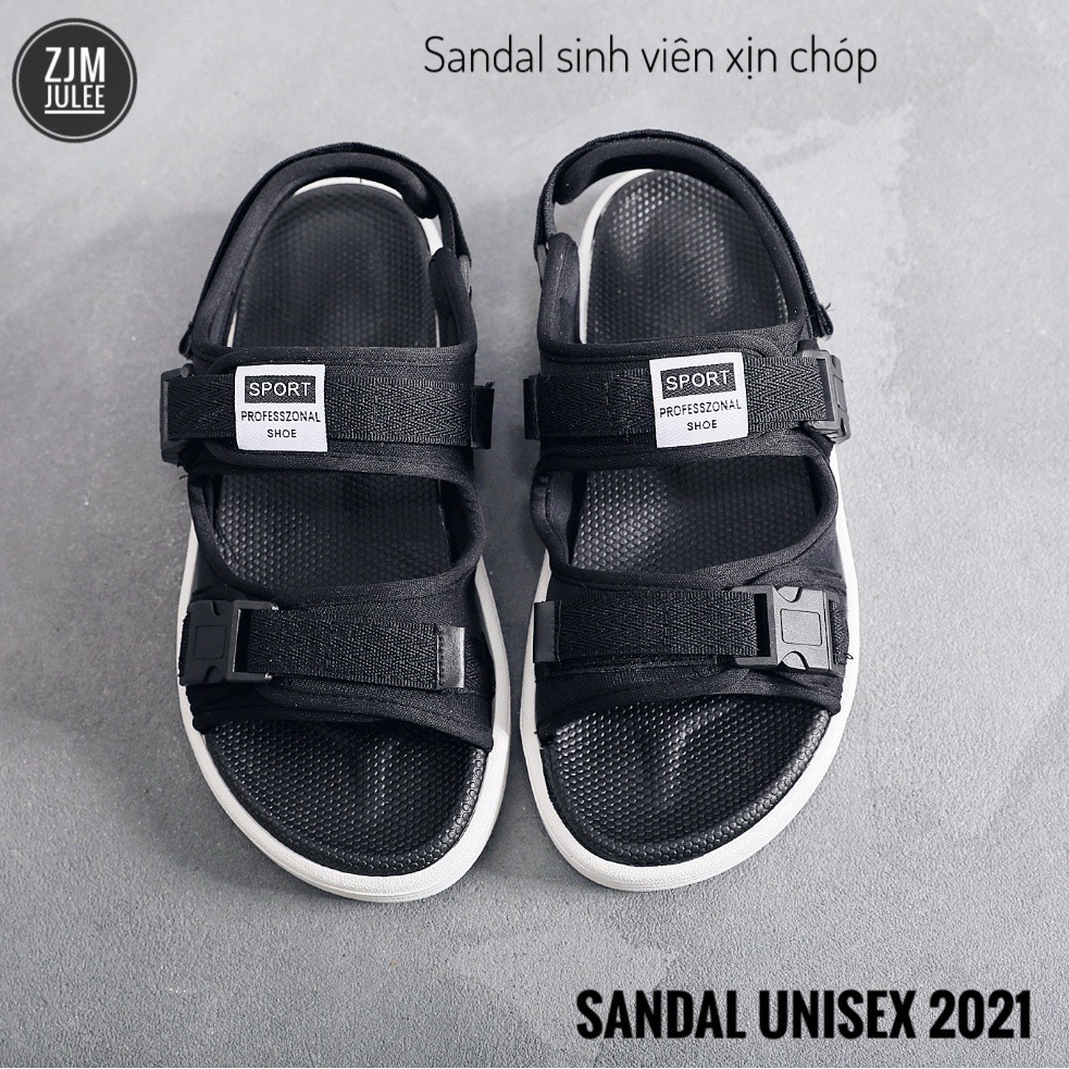 Giày sandal sinh viên 2021 (2 quai - khóa khuy) - HÀNG XỊN GIÁ GỐC