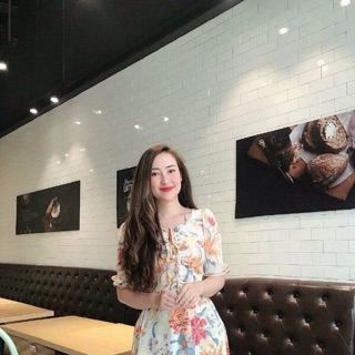 [Ảnh thật+Feedback ] Váy voan tơ hoa xinh vnxk 