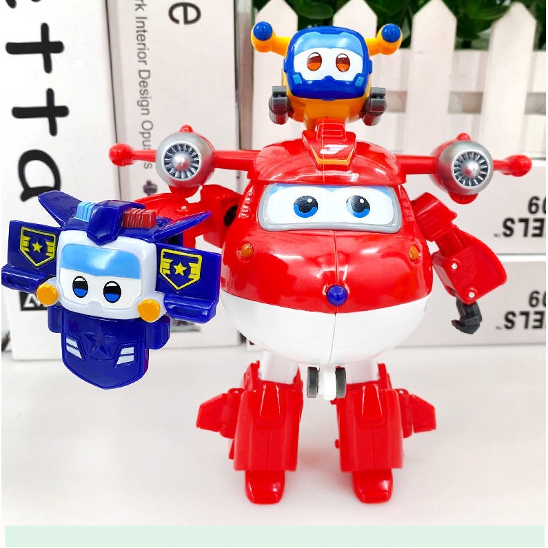Bộ mô hình máy bay super wings cỡ lớn và thú cưng Paul cảnh sát , Jett siêu cấp, Donnie, Astra, Dizzy (1 nhân vật)