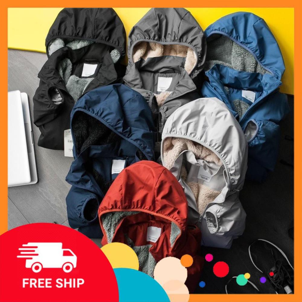 Áo lông cừu chống nước ĐuĐủShop Áo gió thể thao lót lông kèm túi đựng LC-01 | BigBuy360 - bigbuy360.vn