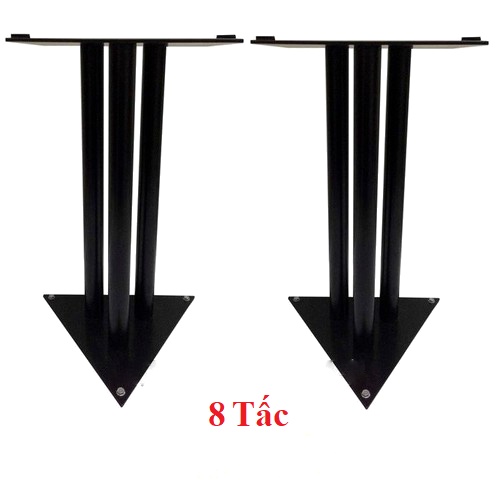 01 Cặp Chân Loa Tam Giác Đế Vuông 8,5 Tấc Chất Liệu Sắt Sơn Tĩnh Điện Tải Trọng 50-70KG