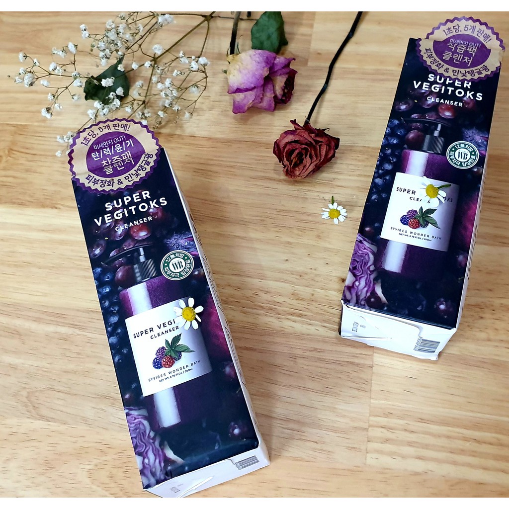 Sữa Rửa Mặt Super Vegitoks Byvibes Wonder Bath