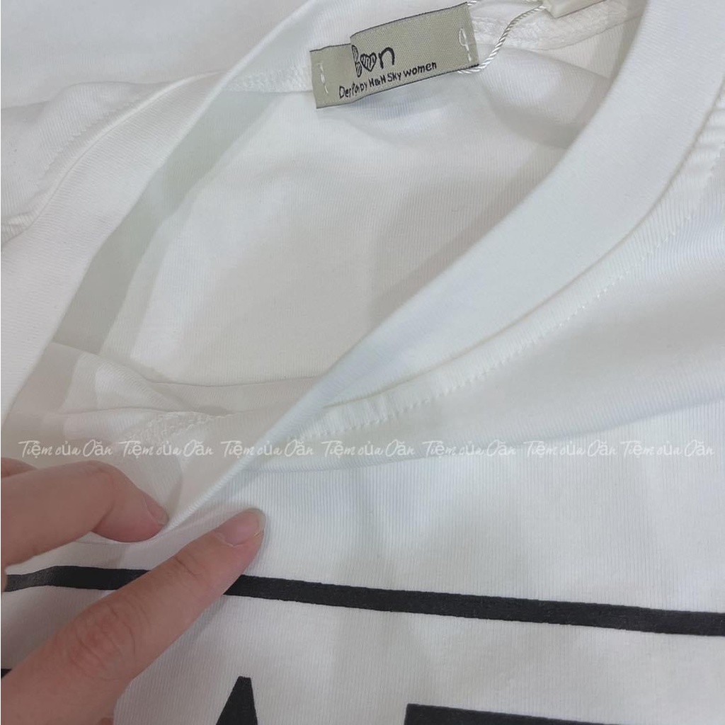 Set Váy dây rút - Chân váy dây rút Áo phông chữ đẹp Ulzzang Hàn Quốc