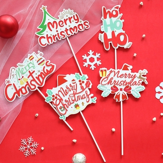 Phụ kiện trang trí bánh hình bông tuyết / ông già noel / bông tuyết