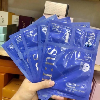 1 miếng mặt nạ dưỡng ẩm chống lão hóa 3 bước Su:m37 Water-full Timeless Water Gel Mask 3 Step Kit
