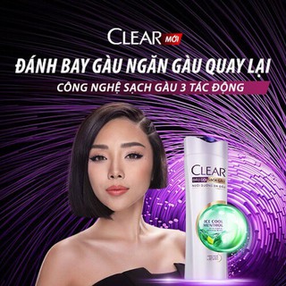 Dầu Gội Đầu Clear Mát Lạnh Bạc Hà 170g