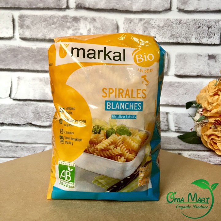 Nui xoắn trắng hữu cơ Markal