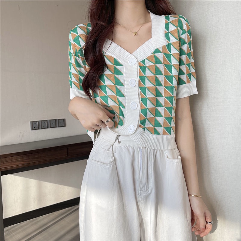 Áo Khoác cardigan Dệt Kim Mỏng Tay Ngắn JL-TX-290