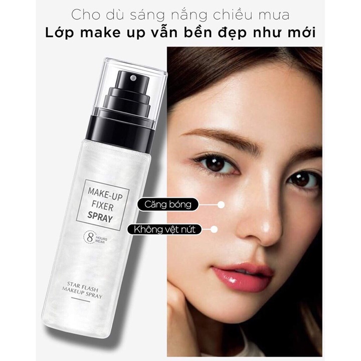 Xịt Khoá Kiêm Xịt Khoáng 8 Lớp Dưỡng Makeup Lameila 3018 Xịt Giữ Lớp Trang Điểm Lâu Trôi Dưỡng Da