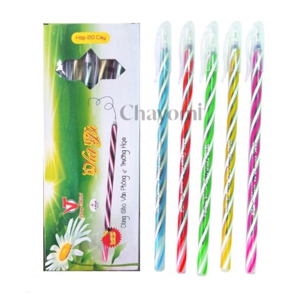 Bút bi nến dài cao cấp, mực xanh,mực đen nét đậm PK Tkutrang