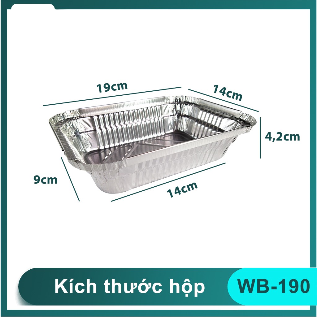 Khay nhôm kèm nắp 650ml | BigBuy360 - bigbuy360.vn