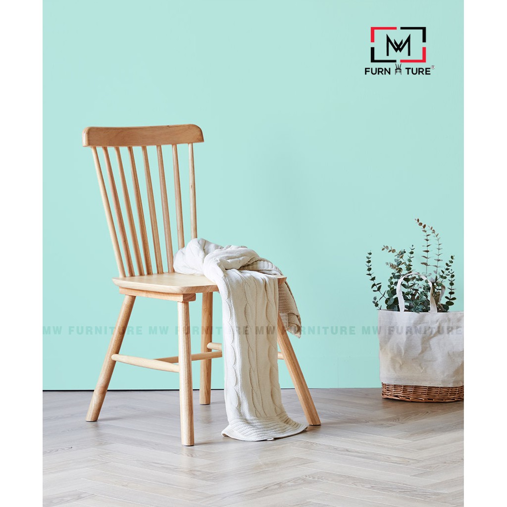 Ghế Windsor Chair gỗ cao su tự nhiên nhiều màu MW FURNITURE - Nội thất căn hộ