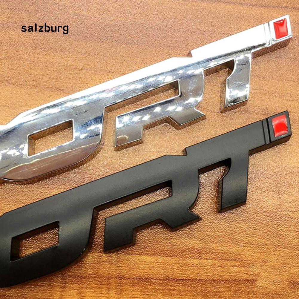 Hình dán 3D chữ SPORT trang trí xe hơi