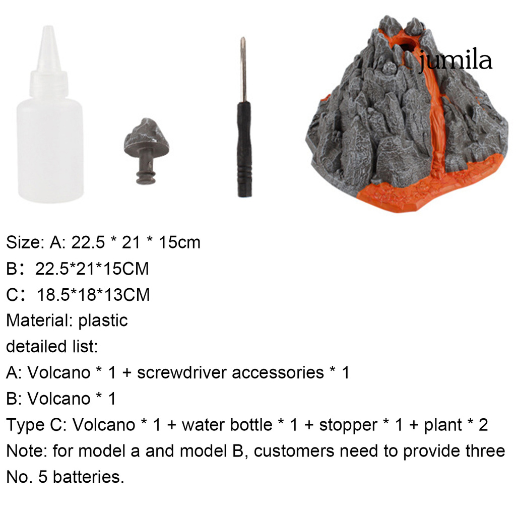 Mô Hình Đồ Chơi Núi Lửa Phun Trào Cho Bé