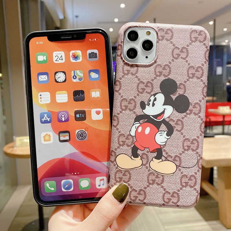 Ốp điện thoại mềm in hình chuột Mickey Gucci cho Iphone 12 Pro Max Mini 11 Xs Max Xr X I7 7p 8 8 Plus 6 6s