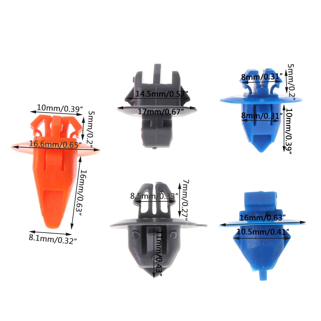 Bộ 30 kẹp nhựa phụ tùng cửa trước xe ô tô Toyota