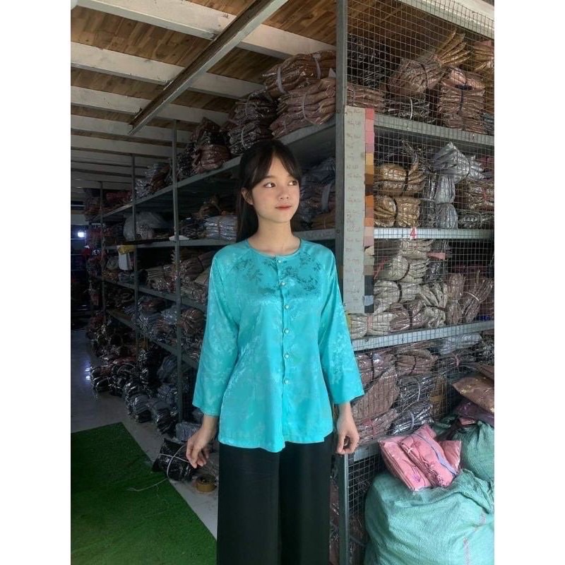 Đồ Lam Đi Chùa ➕ Mẫu Bà Ba