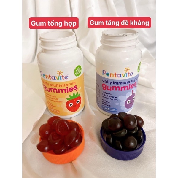 Kẹo gummies pentavite vitamin, tăng đề kháng, canxi cho bé 60 viên - ảnh sản phẩm 3