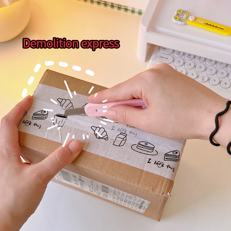 Dao Cắt Giấy Dễ Thương Có Thể Thu Gọn
