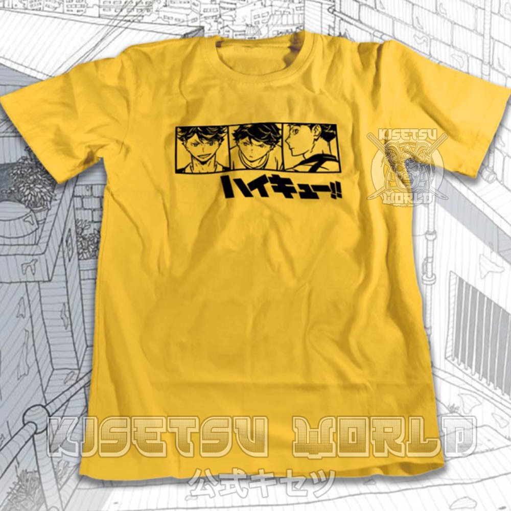Áo phông OIKAWA TOORU AOBA JOHSAI HAIKYUU Baju Karakter Jepang x 6113 Kisetsu Tshirt