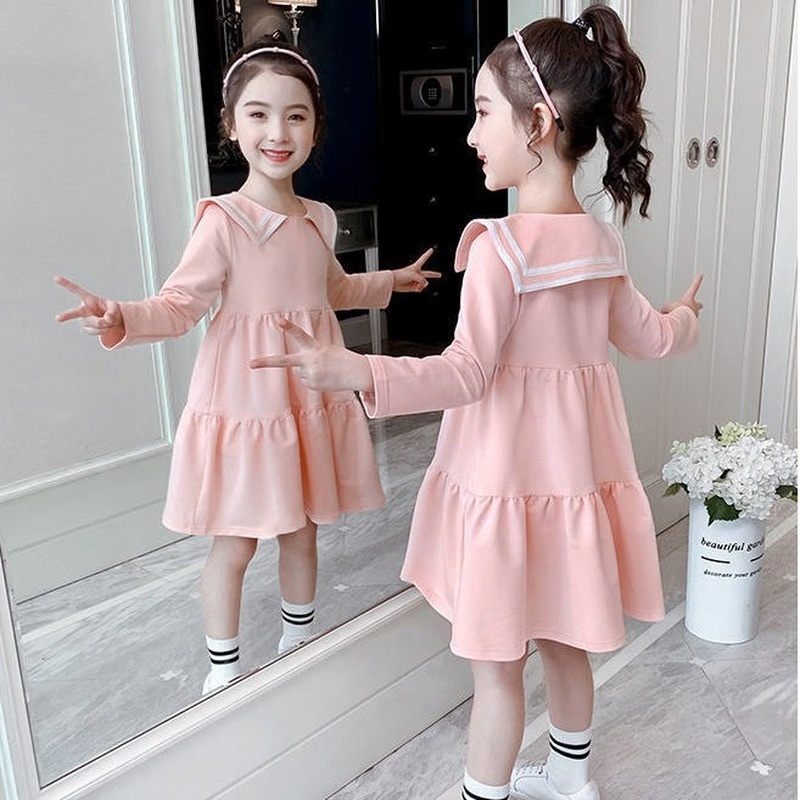 Đầm dài tay thời trang xinh xắn dành cho bé
