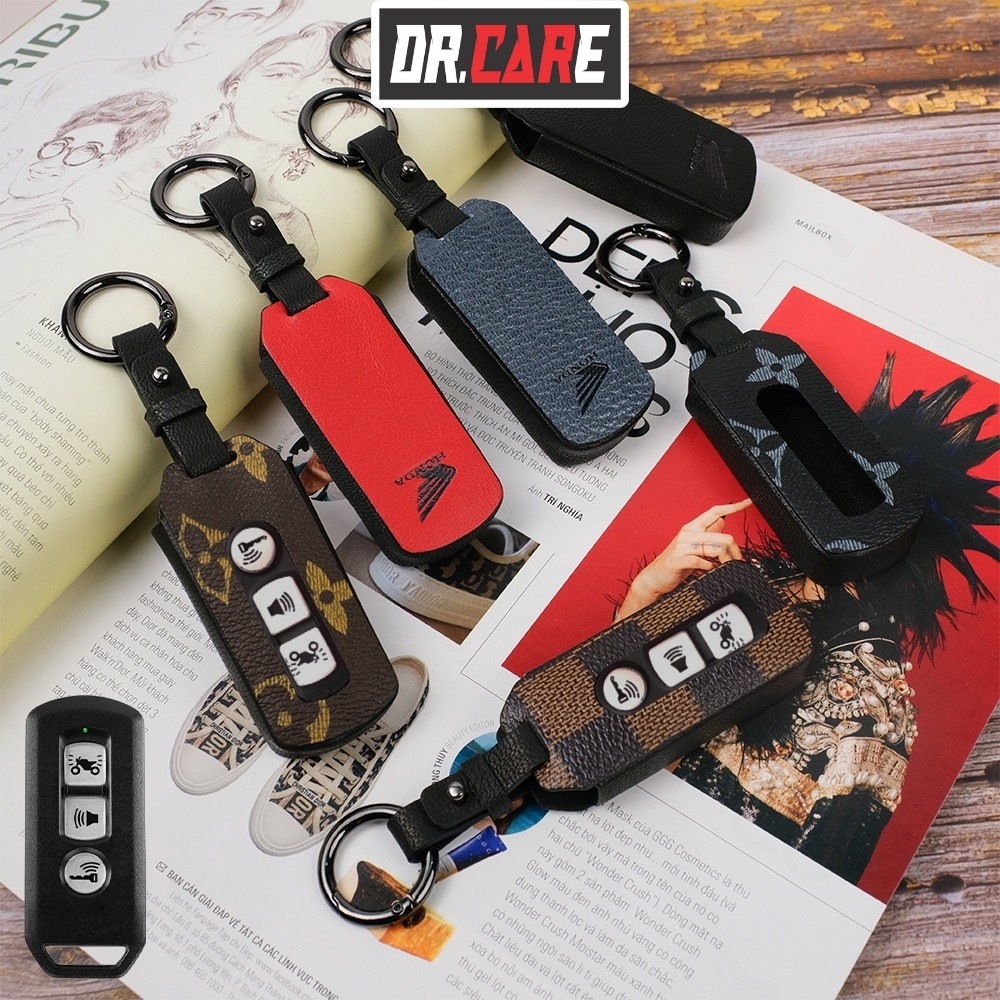 Bọc chìa khoá smartkey SH làm thủ công da canvas thật bảo hành 1 năm SH