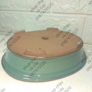 Chậu bonsai mini Bầu Dục OVAL 01
