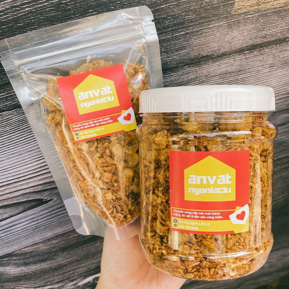 MUỐI TÓP MỠ GIÒN BÉO độc quyền Ăn Vặt Ngon Lắc Lư (vị mặn vừa, không cay, không ngọt)