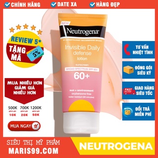 Kem Chống Nắng NEUTROGENA Invisible Daily Defense SPF 60+ (88ml) _Xchoice