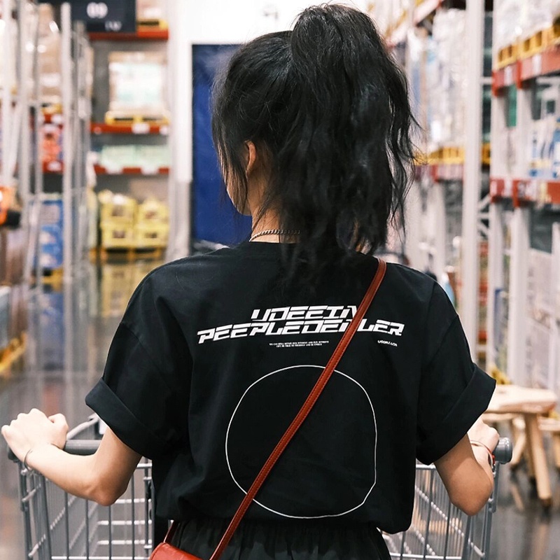 NRVP Áo Thun Cotton Tay Ngắn Cổ Tròn Màu Trơn Thời Trang Dành Cho Nữ