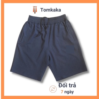Quần đùi nam mặc nhà dáng thể thao ống rộng Tomkaka chất vải co giãn ,mềm mịn QD 01