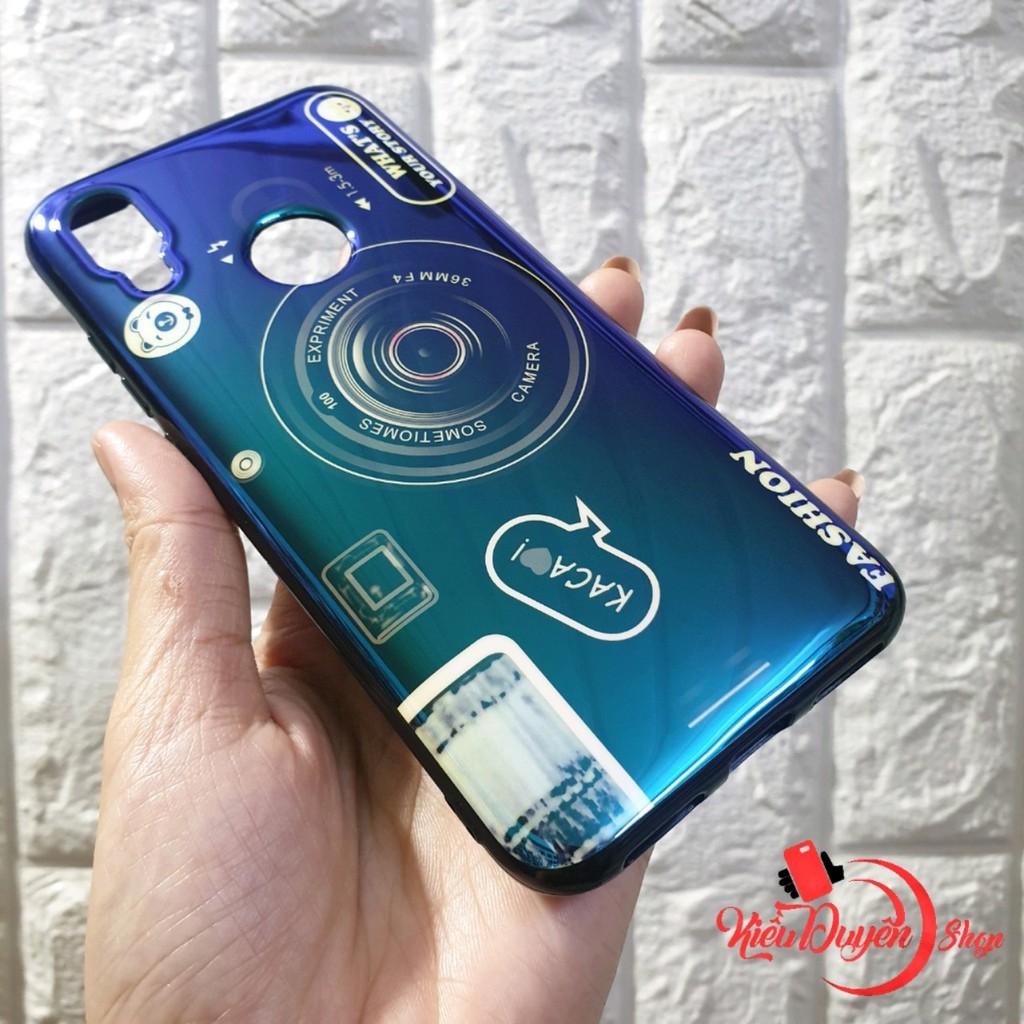 Ốp lưng Xiaomi Redmi 7 hình máy ảnh tặng kèm giá đỡ và dây đeo
