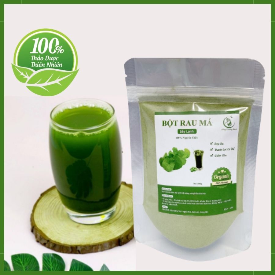 Bột rau má sấy lạnh nguyên chất uống liền 100g