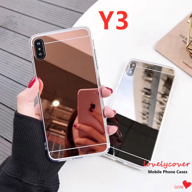 Makeup Mirror Case Oppo A53 2020 A5s A12 A1K A9 2020 A5 2020 A31 2020  A52 A92 A72  A71 F7 F9 F9pro F11 A3s A7 F5 /F5 youth Reno 3 A57 A39 A83  A91 A37 A37F Neo9