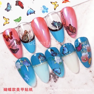 sticker dán móng mẫu bướm nhiều mẫu