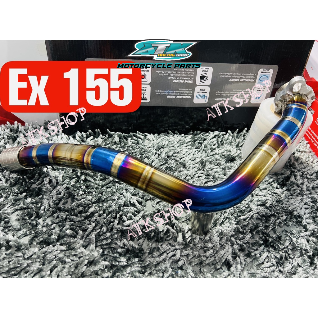 Cổ Pô Titanium 100% xịn hàng gia công gắn Pô zin gắn cho các loại xe Exciter 150. Ex 10, Ex135, Exciter 155 Vario Wave
