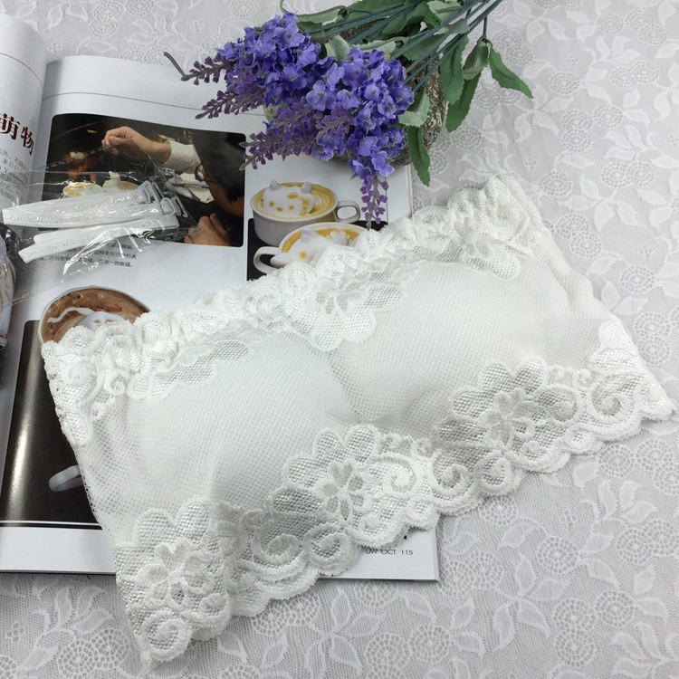 Áo bra ống không dây đeo vai phối ren hoa quyến rũ cho nữ