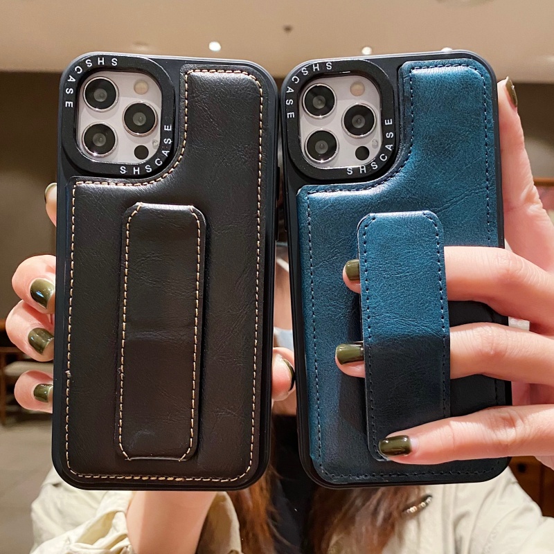 Ốp Điện Thoại Da Chống Sốc Có Ngăn Đựng Thẻ Đa Năng Thời Trang Cho iPhone 13 12 11 Pro Max XS XR X 8 7 Plus + SE 2020