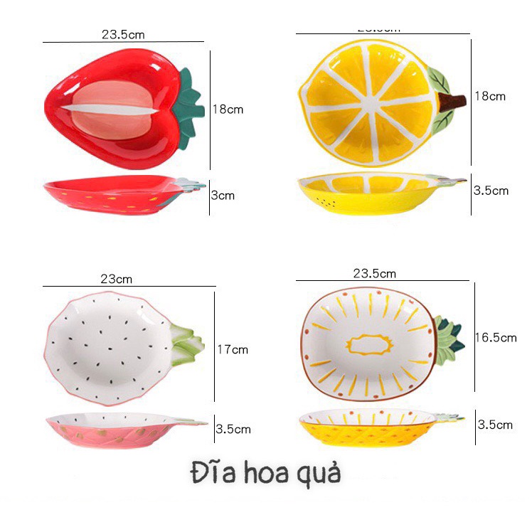 Bát sứ, Tô Sứ Hoa Quả, Ăn Cơm, Ăn Mì, Decor Bàn Ăn Dễ Thương HomeMyStore