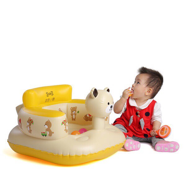 Ghế phao hơi hình thú cho bé tập ngồi chơi, ăn tiện ích ( hình ngẫu nhiên ) - dmastore1