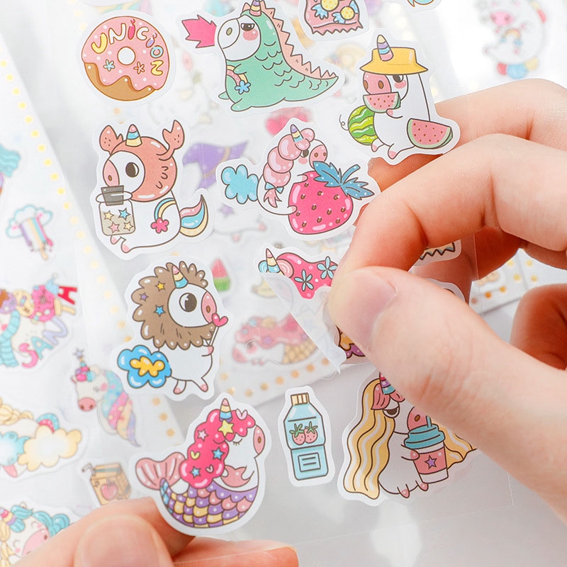 Miếng dán trang trí hình kì lân xinh xắn đáng yêu | BigBuy360 - bigbuy360.vn