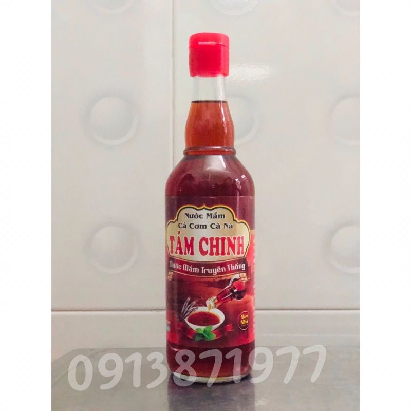 Chai nước mắm Tám Chinh, Cà Ná, Ninh Thuận, chai 500ml