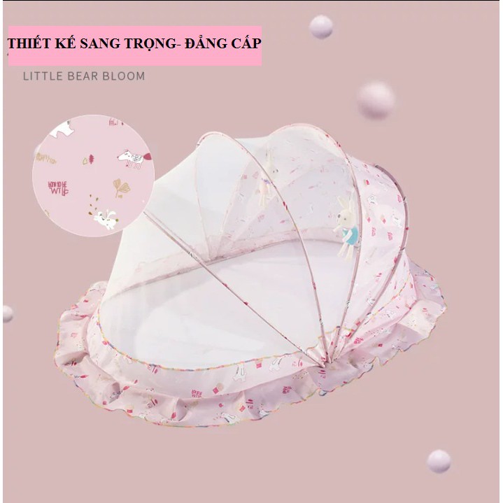 Màn chụp gấp gọn cho bé sơ sinh CAO CẤP, mùng chụp gấp gọn chống muỗi giúp bé ngủ ngon MẪU XUẤT HÀN